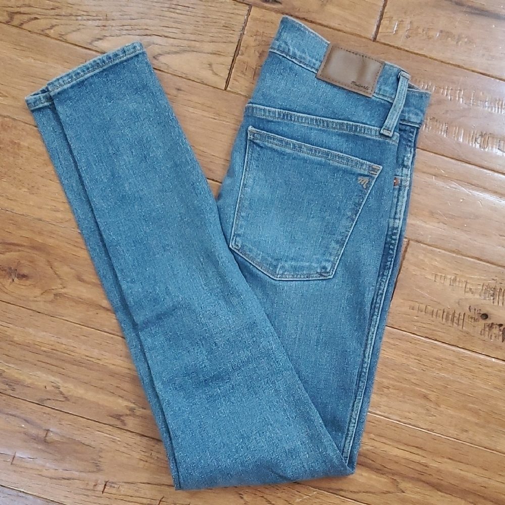 Madewell 10" High Rise Skinny Button Jeans